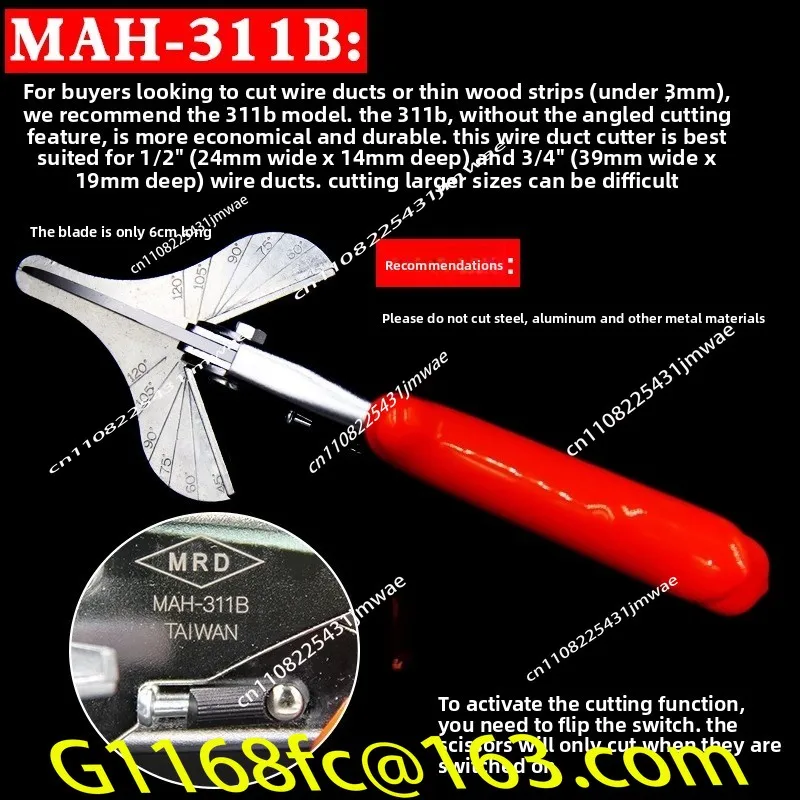 Multi Angle Mitre Siding Wire Duct Cutter and Crimping Pliers PVC PE Plastic Pipe Hose Scissor Cut Housework Home Decor Plumbing