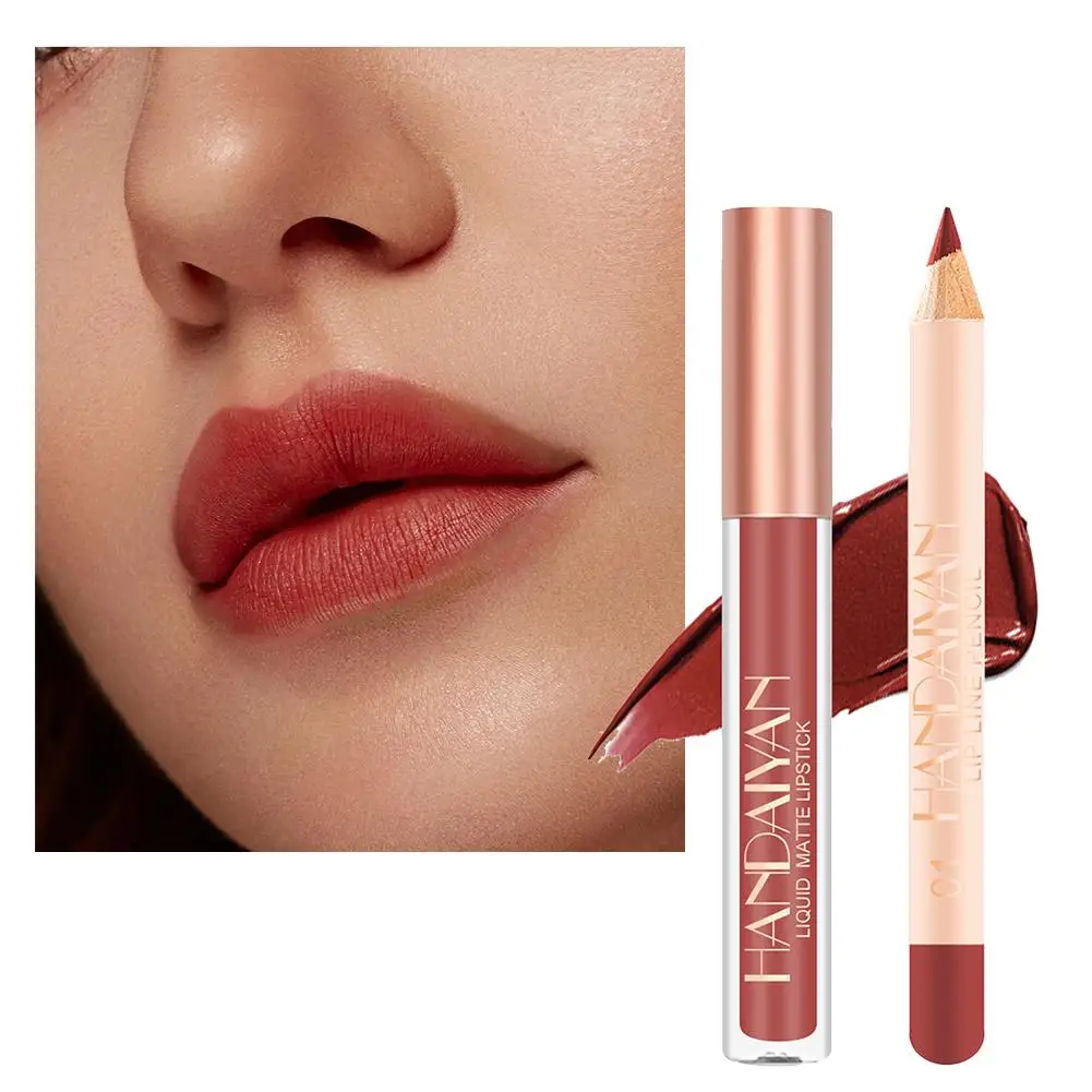 New Matte Lipliner Pencil Waterproof Plumping Stain Nude Lips Outline tools Lip Lipstick Pink Natural Makeup Liner Contour I2C4