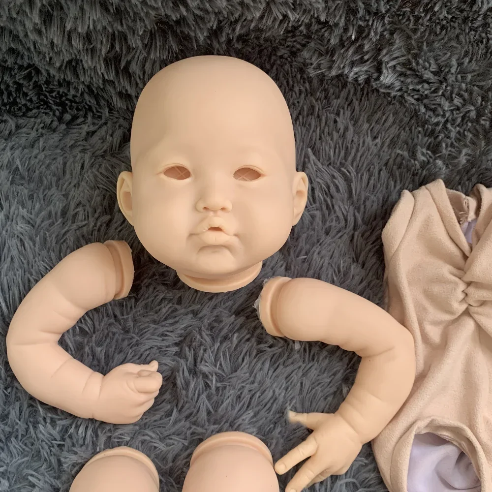 21inch Reborn Doll Kit Lea Fresh Color Onvoltooide Ongeverfde Doll Parts DIY Blank Kit Handgemaakte DIY Doll Mold mu soias kit reborn