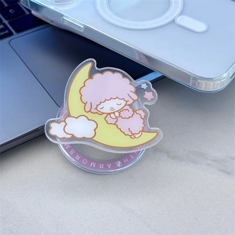 귀여운 만화 토끼 고양이 폰 스탠드 홀더 마그세이프 자석 폰 홀더 아이폰 17 삼성 그립톡 킥스탠드 브래킷