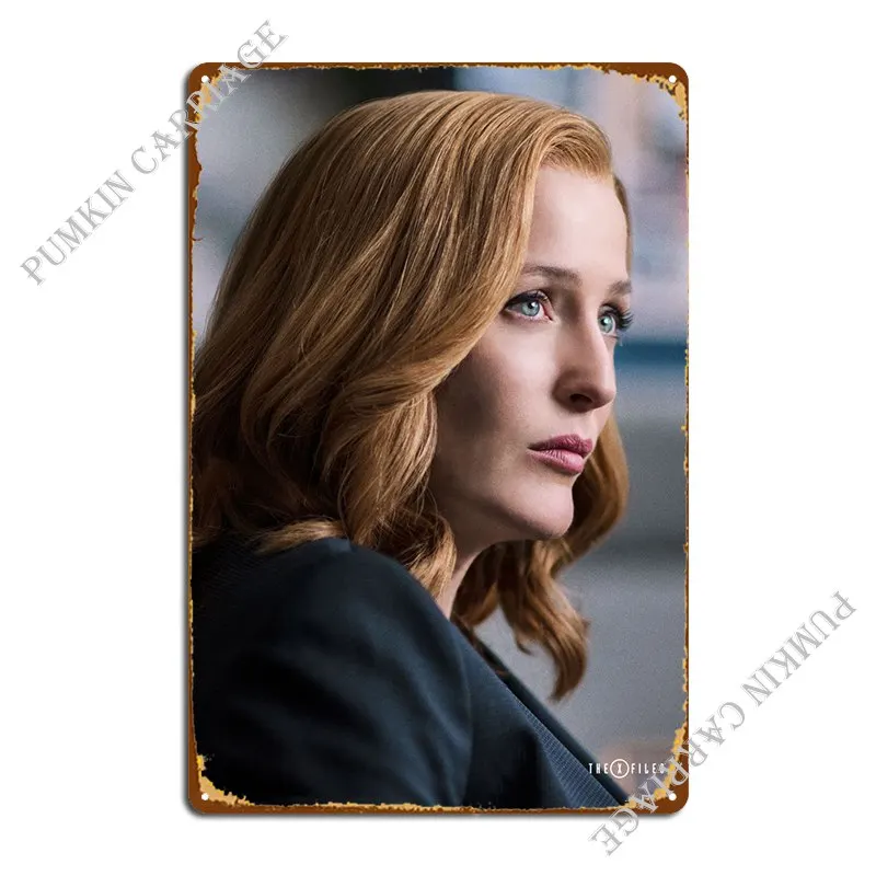 Scully Profile Metal Plaque Poster Pub Party Decoration Living Room Tin Sign Poster