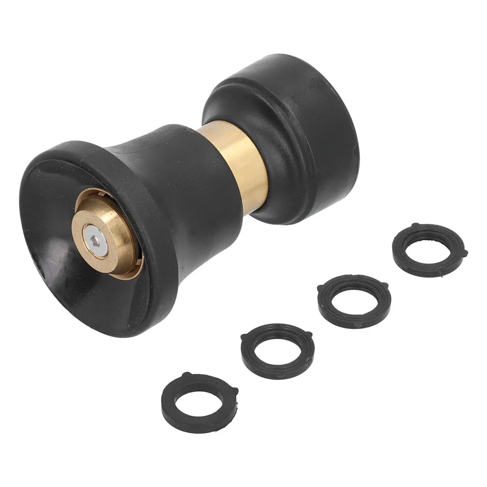 Zinc Alloy Car Wash Nozzle Washer Included Black Water Sprayer Nozzle 3/4 Female Thread Cleaning Hose Nozzle Yard Cleaning