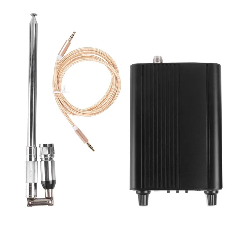 

ST-7C Wireless FM Radio Transmitter Wireless Audio Transmission Transmitter Stereo Amplifier 76-108Mhz TNC