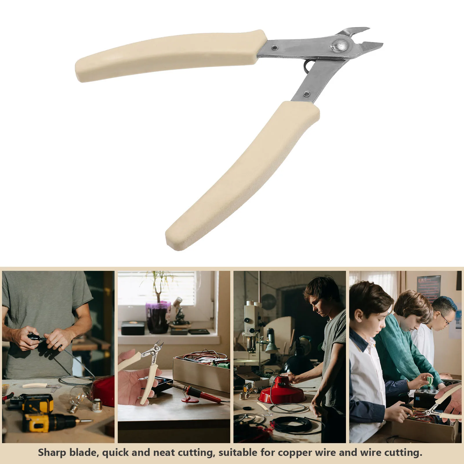 

1pc Stainless Steel Needle Nose Pliers Multifunction Wire Stripper Cutter Compact Tool For Copper Wire Small Plier Home Plumbing