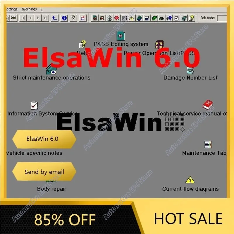 2026 hot selling newest  Auto Repair Software ElsaWin 6.0 Latest  Hard Disk Newest For V-W  For Audi Elsa Win 6.0 Auto Database
