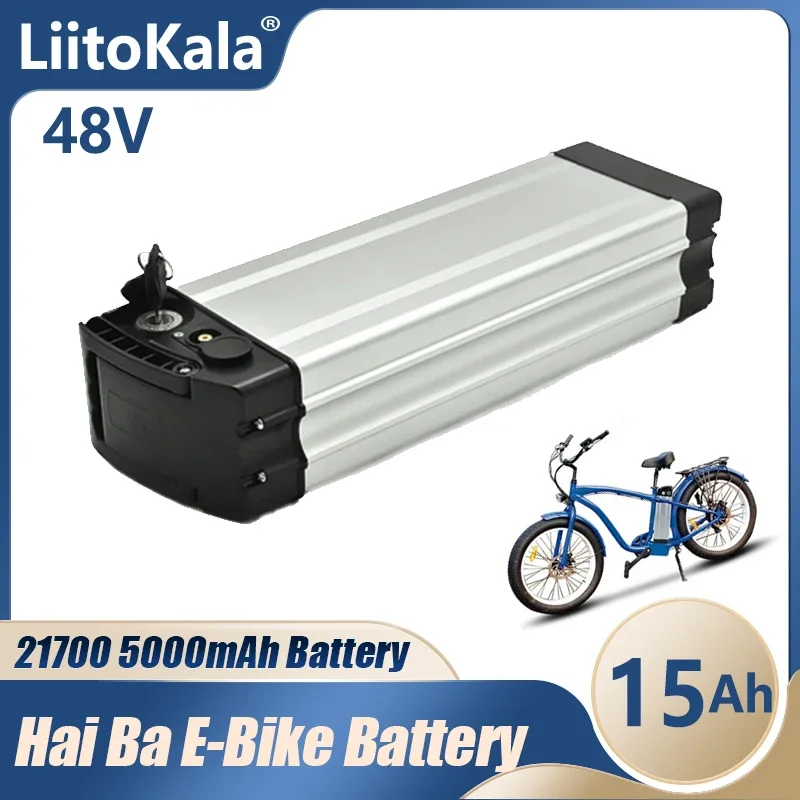 

LiitoKala 48v Haiba E-bike Battery 48v 15ah Li-ion Battery Pack 21700 Ebike Battery For 250W 350W 500WElectric Bicycle Motor