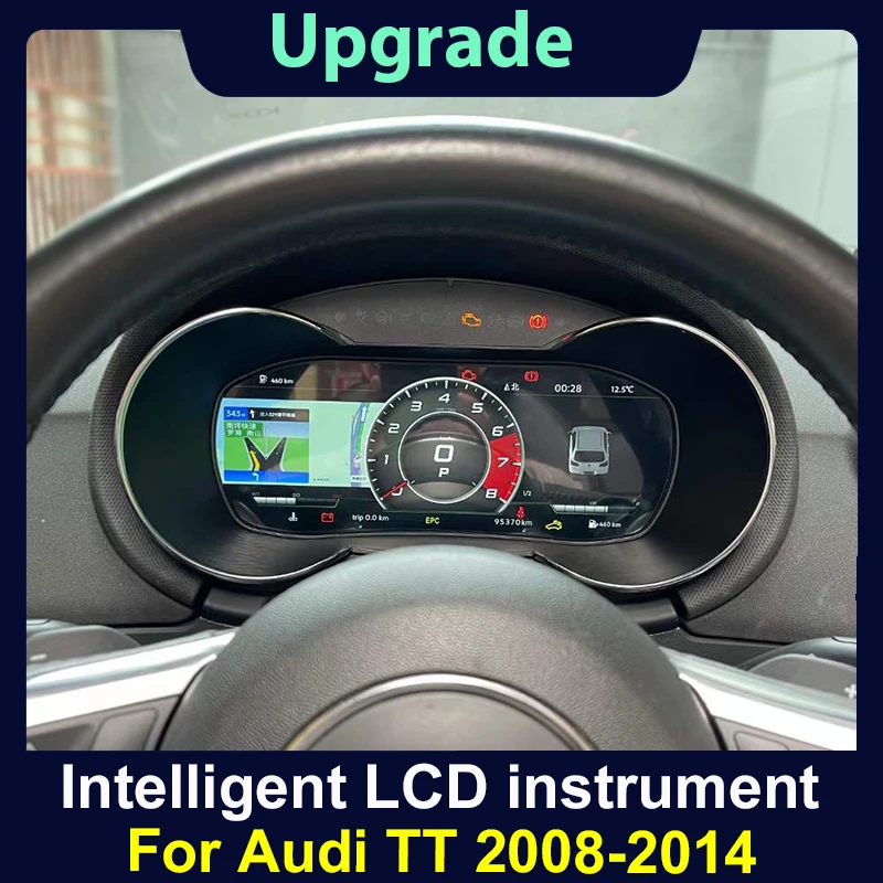 2024 Latest Original Car Digital Cluster Instrument For Audi TT 2008-2014 LCD Speed Meter Dashboard