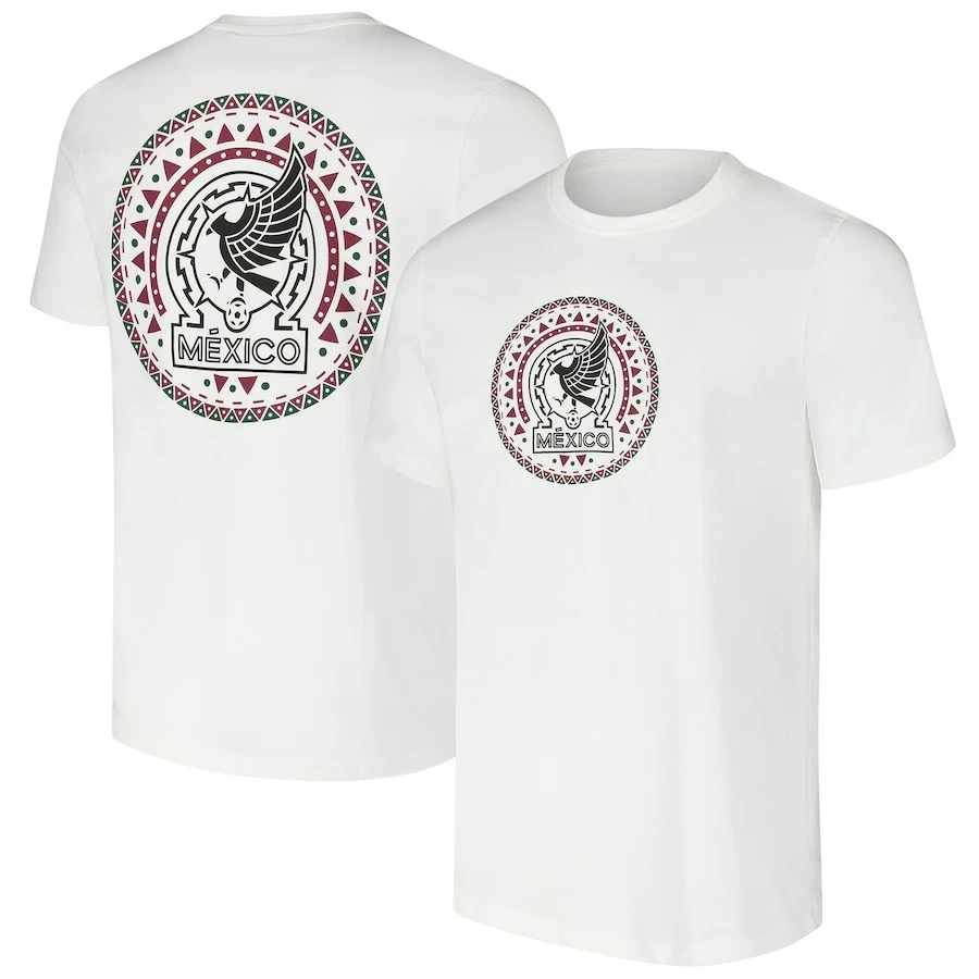 

New Mexico National Team White Crest Relaxed Fit T-shirt 100% Pure Cotton Short Sleeved Men's and Women's Street T-shirts