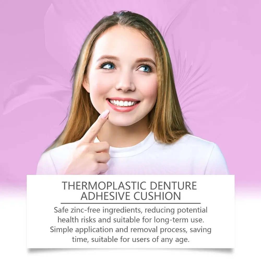 Seamless Fit Denture Adhesive Reusable Comfortable Denture Fixation Adhesive Oral Health Care Thermoplastic Denture Adhesive