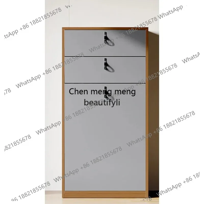 D5556 Modern light luxury environmentally friendly aluminum-magnesium alloy high invisible drawer safe large capacity