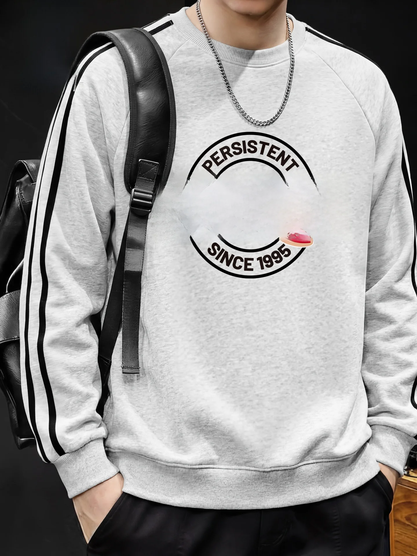 

Новая свободная толстовка M Round Ne на весну-осень в американском стиле с полосатым узором и принтом обезьяны, верхняя одежда