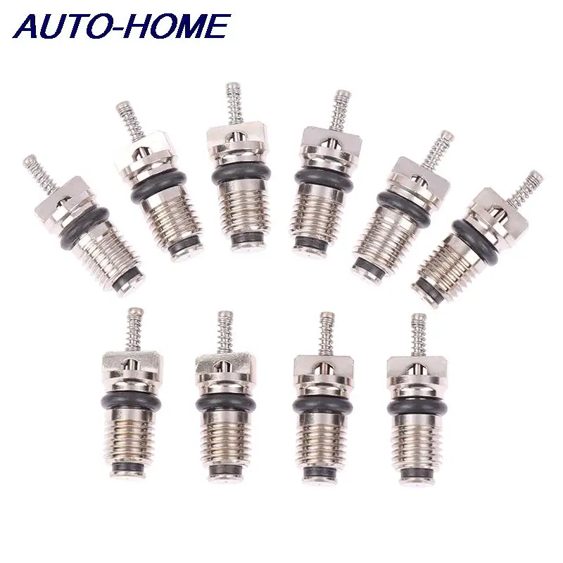 10Pcs AC R134A Valve Core Automotive Car Air Conditioning Cores Needles Repair Kit Heat Resistant Vehicle Car Accessories