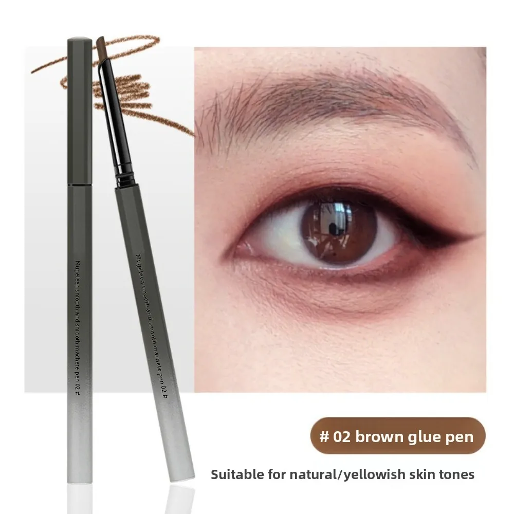 New Anti-Smudge Oblique Eyeliner Gel Pen Smooth Flat Head Waterproof Eyeliner Quick-Drying Eyeliner Cosmetic Use