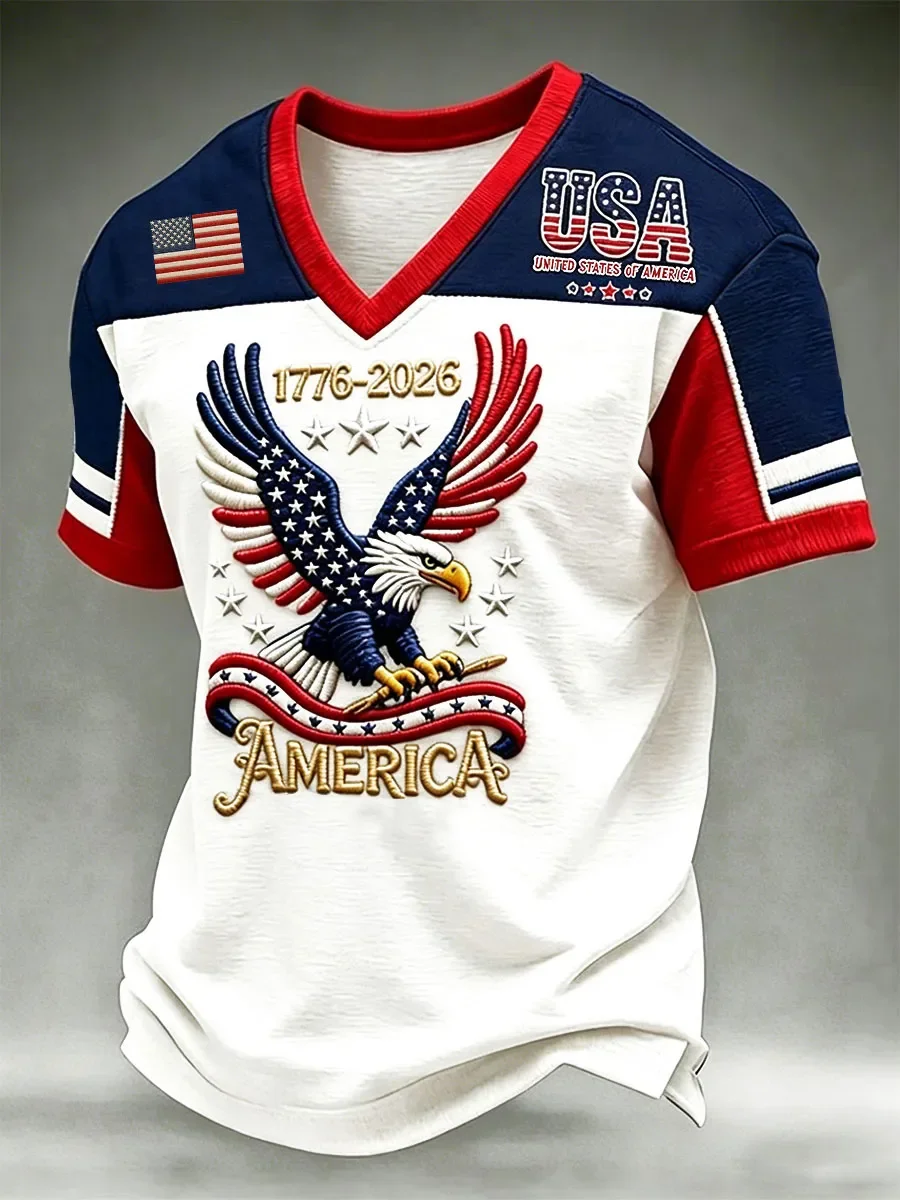 3D Printing Usa - T-shirt imprimé 3D pour homme, drapeau