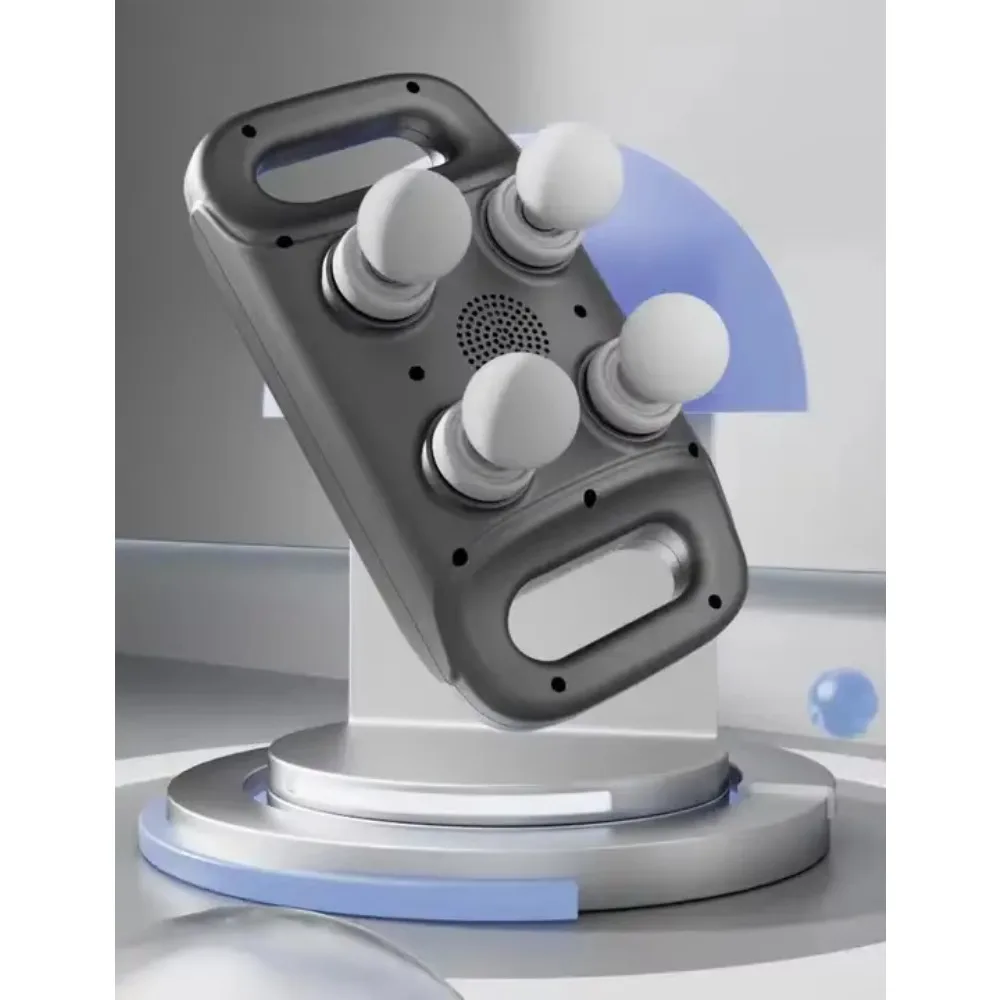 New Fascia Gun With Four Massage Heads Backrest Equipped With Remote Control Massager Gun