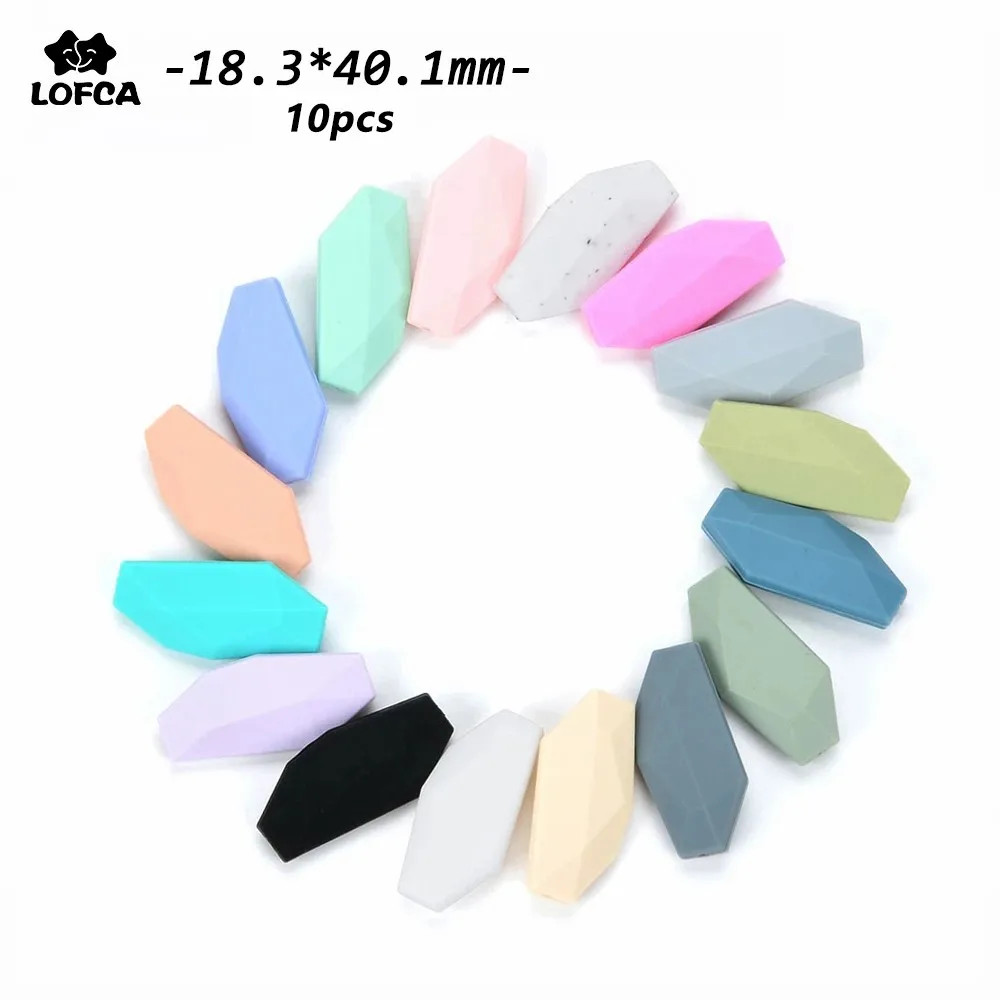 LOFCA 10pcs silicone Beads Salix Leaf Food Grade Bpa free For Keychain Necklace Accessories for making jewelry