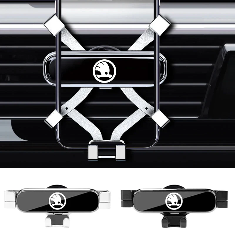 

Car Mobile Phone Mount Bracket Holder Air Vent Clip for Skoda Kamiq Yeti Karoq Rapid Felicia Kodia Fabia 2 Superb Octavia Tour