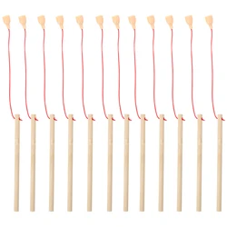 6/12pcs Kids Wooden Magnetic Fishing Rod Toys For Children's Educational Brain Game Pool Fishing Play Early Learning Marine Life
