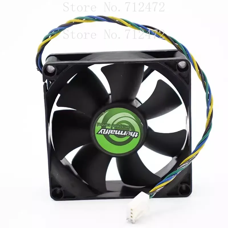 Fan for EVERFLOW R128025SU 12V 0.40A 8025 8CM 4 Wire PWM Intelligent Speed Control Silent Fan 80*80*25mm