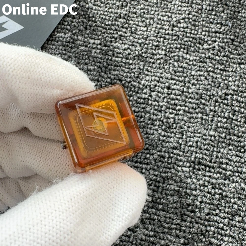 Used EDC Toys L7 EDC Pudding PEI Ratchet Fidget Spinner Stress Relief Toy Office Desk Accessories Anxiety Relief Gadgets