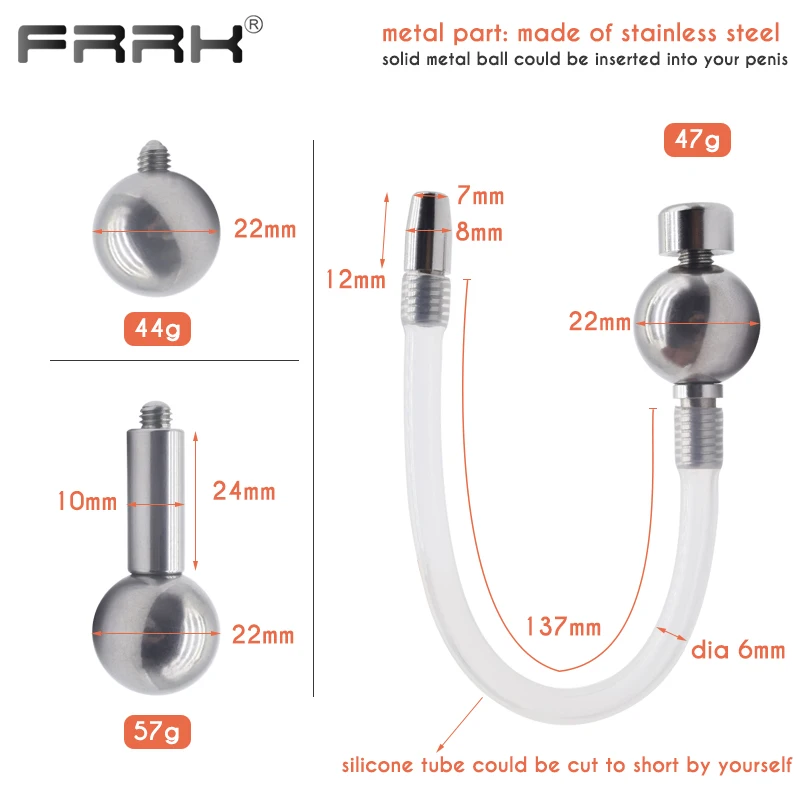 FRRK Solid Metal Ball Inverted Chastity Cage for Men Stainless Steel Negative Penis Rings BDSM Adults 18 Couple Sex Toys 콕링