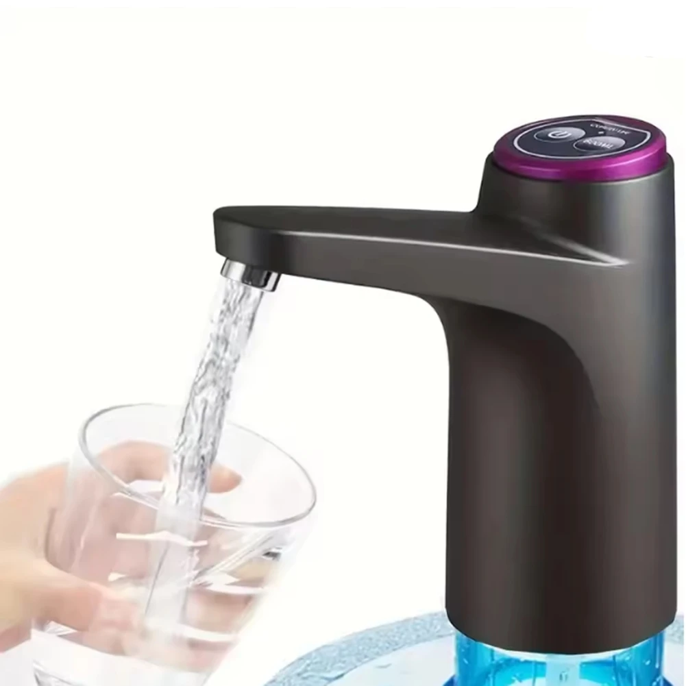 

A98I-Портативный всасывающий насос с диспенсером для воды емкостью 5 галлонов в один клик для домашнего, офиса и наружного использования, черный