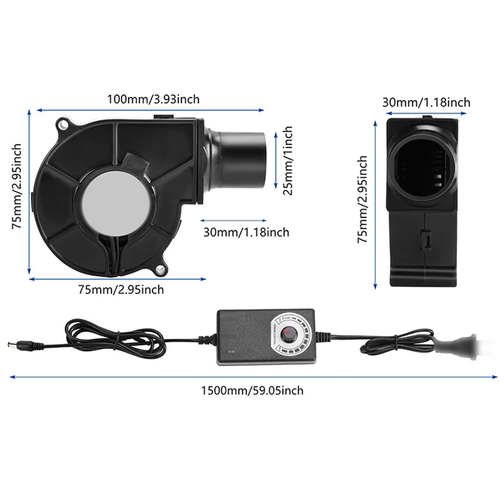 220V Handheld BBQ Fan with Adjustable Speed and Air Collection for Efficient Cooking and Dust Prevention in Outdoor Settings