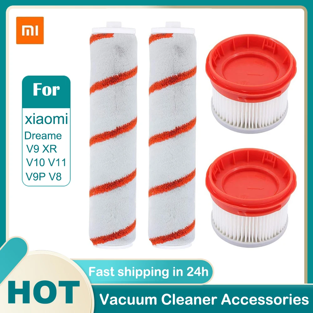 HEPA Filter Roller Brush For Xiaomi Dreame V9 XR V10 V11 V9P V8 Handheld Cordless Vacuum Cleaner Spare Parts Accessories Kit