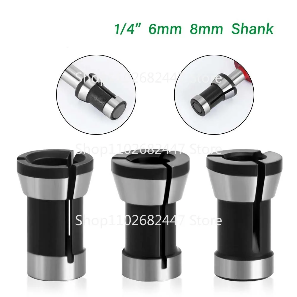 

6Mm 6.35Mm 8Mm Engraving Machine Collet Trimming Machine Angle Grinder Collet Woodworking Accessory Conversion Head