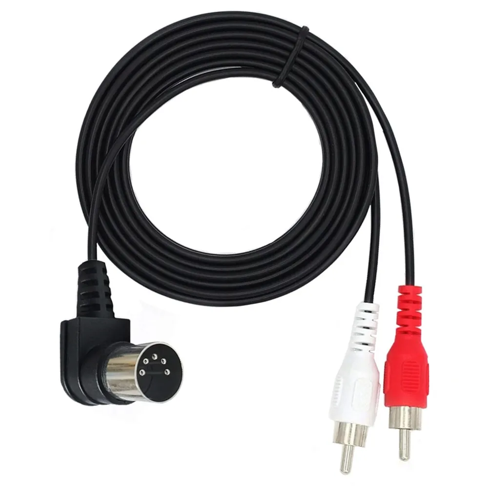 Din 5-контактный разъем «папа» на 2 RCA Lotus «мама» Профессиональная розетка MF Аудиооборудование Кабель-адаптер 5-контактный прямоугольный 0,5/1,5 м