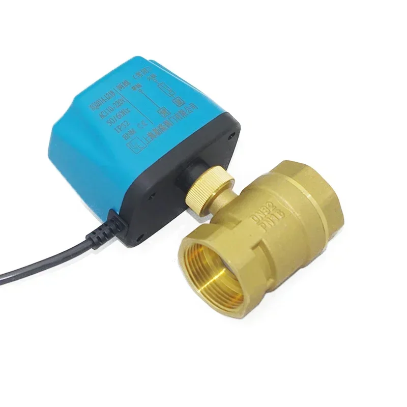 

Электрический электромагнитный клапан на солнечной батарее ADC12V24V220V, контроль температуры кондиционера, двухходовой и трехходовой шаровой клапан