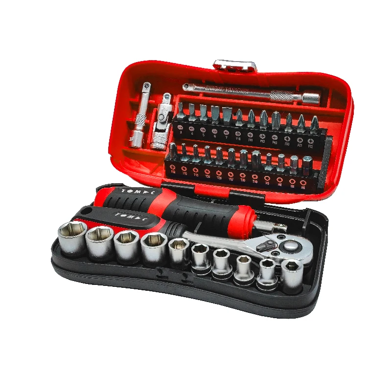 

39pcs Screwdriver and Bits Socket Universal Tool Ratchet Socket Professional Repair Hand Tools Set Box