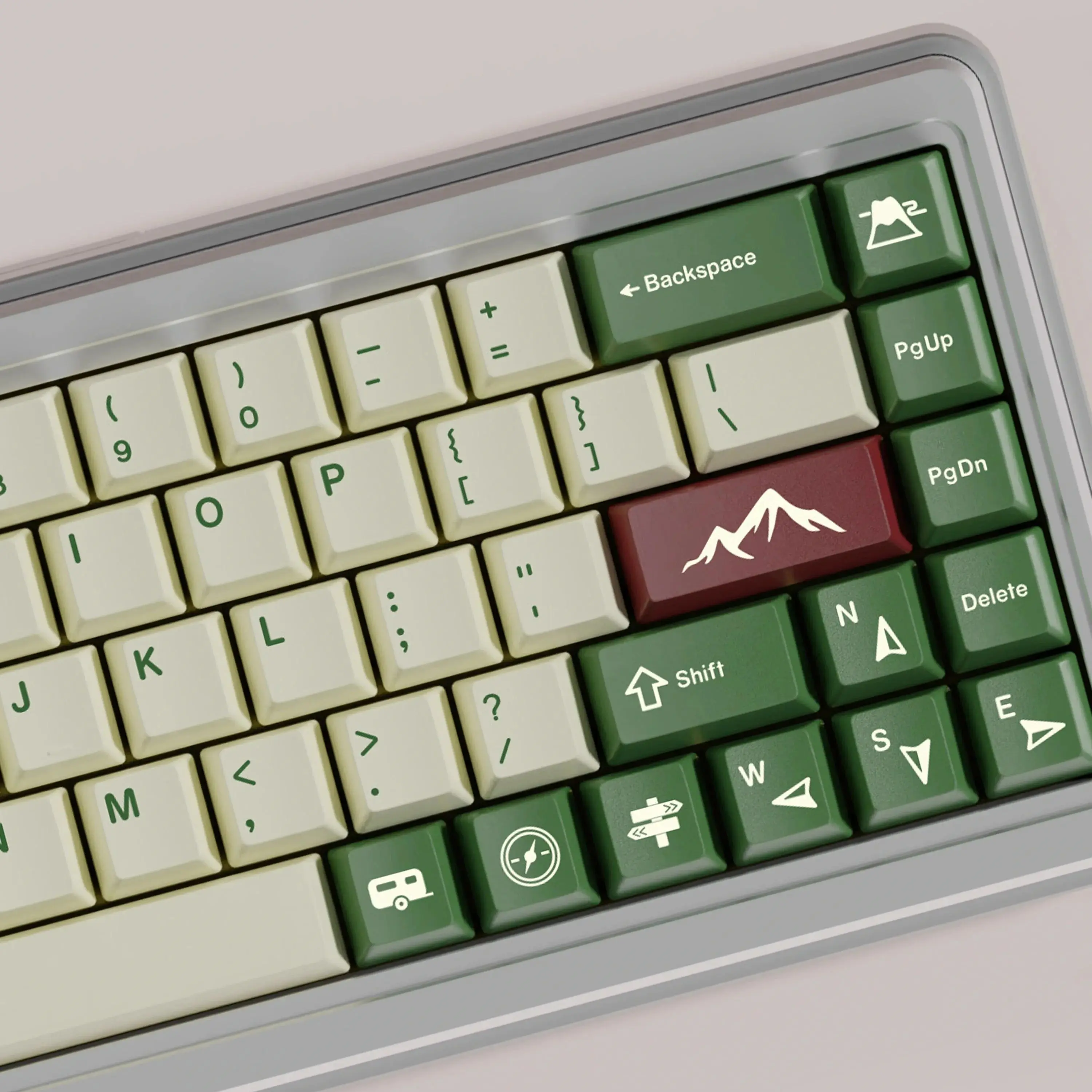 GMK Keycap Berkemah 166 Tombol Bahan PBT Profil Ceri DYE-SUB untuk MX Switch 61/64/68/71/75/84/87/98/104 Keyboard Mekanis