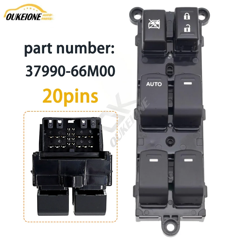 37990-66M00 interruptor de Control de ventanilla eléctrica principal delantero izquierdo para Suzuki Vitara s-cross SX4 37990-56P00 accesorios de coche