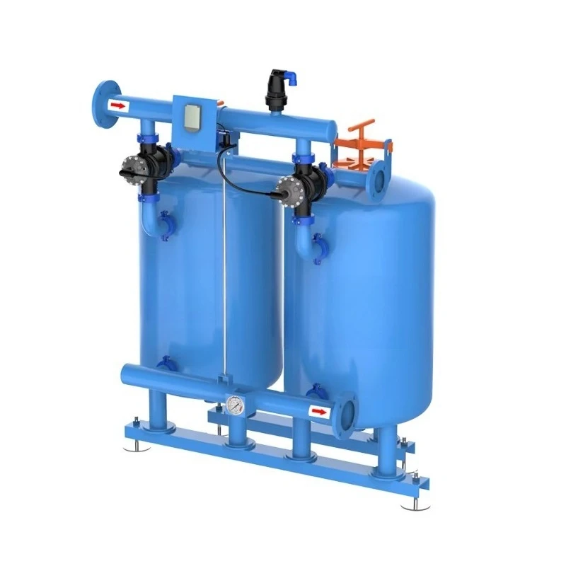 Double-chamber Metal Sand Media Filtration System Gravel Filter Water Filtration Solution for Agricultural Drip Irrigation