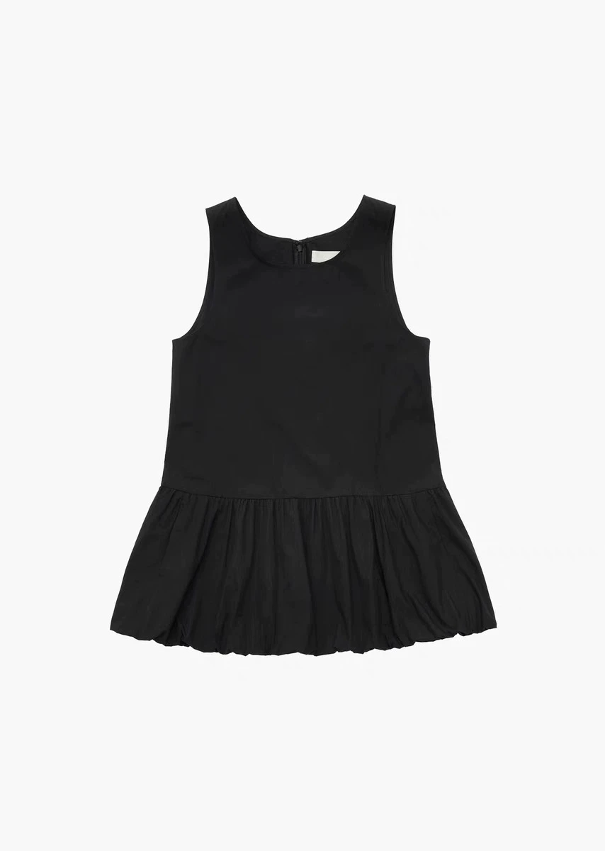 Jennie Pure Color Flower Bud Gilet Svel a pieghe larghe Dr Bla Gonna a trapezio Sle Coreano a vita media Estate Dr