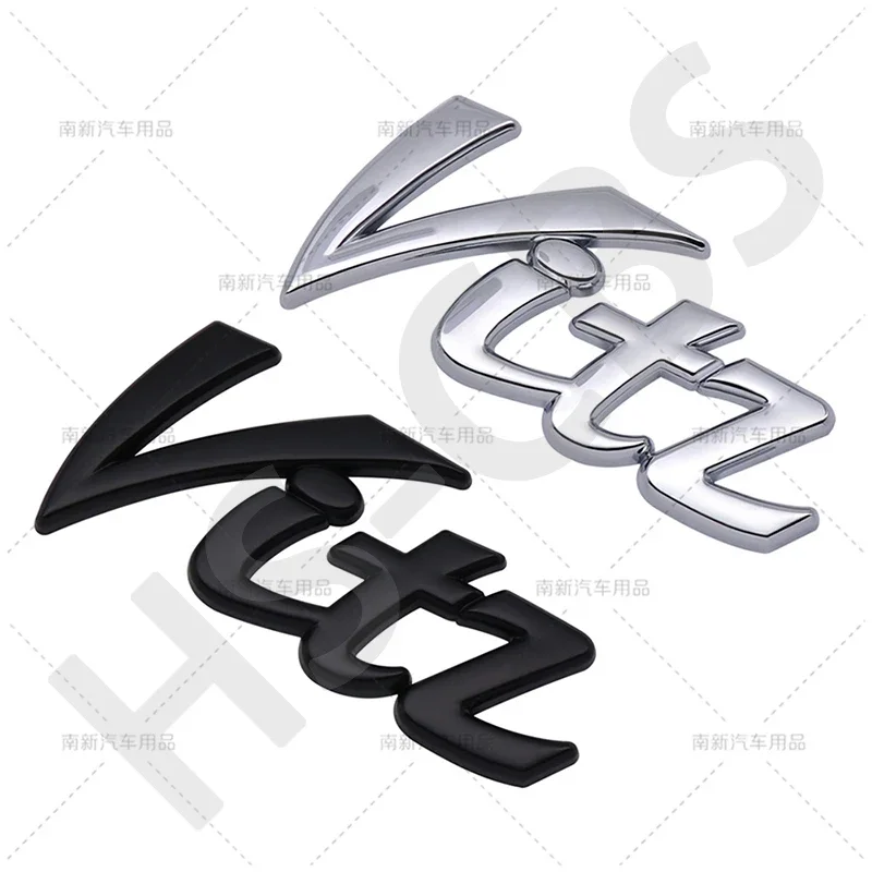 Car Sticker For Vitz GR Sport XP90 XP10 VVT-i 3D Metal Logo Badge Decal Rear Trunk Emblem Chrome Plating Decoration Accessories