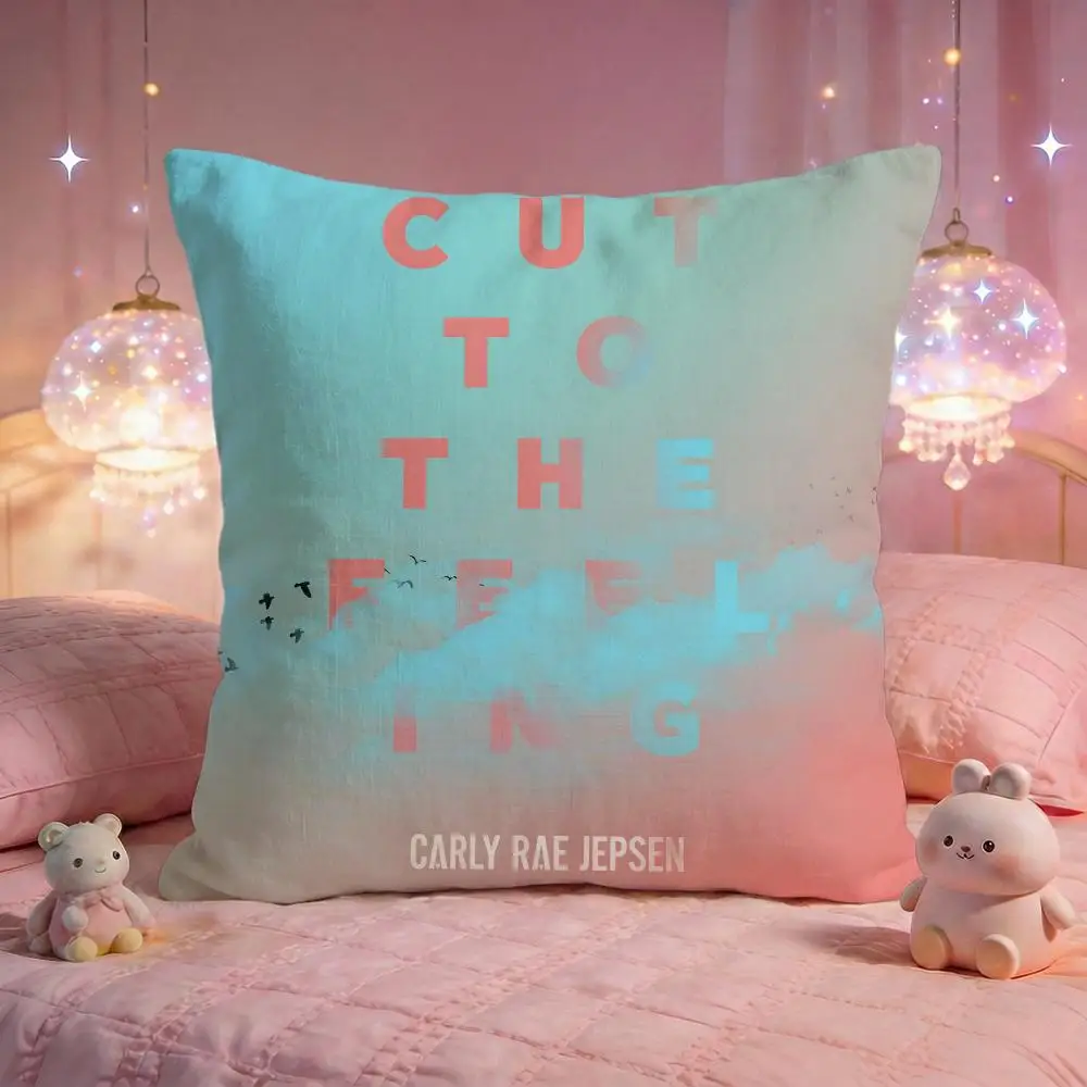 Carly Rae Jepsen Cushion Cover Premium Comfort Reversible Pillow Cove -Two in One Design for Any Room & Car Interior