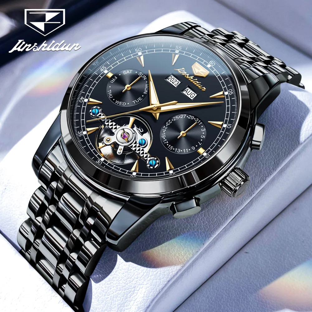 JSDUN High Quality Classic Man Watch New Multifunction Fashion Automatic Mechanical Watches for Men Trend Luxury Wrist Watch Men