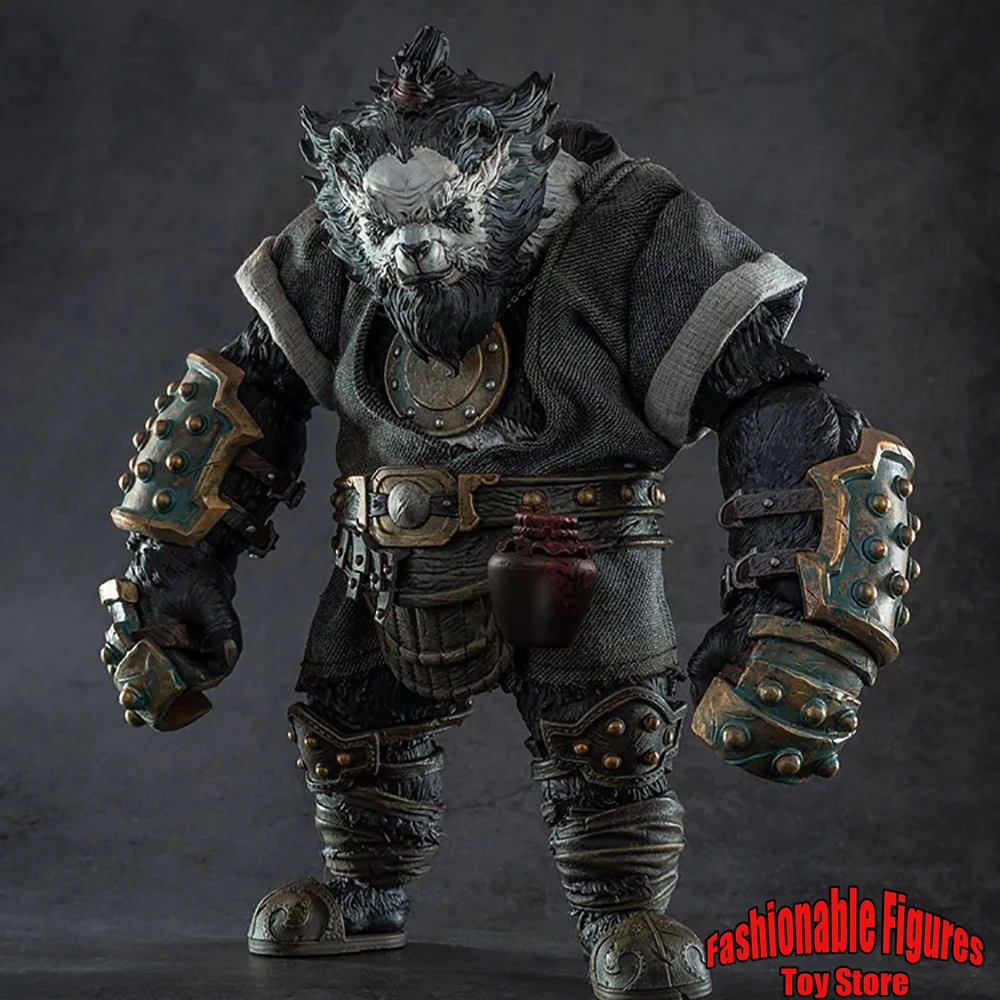 MUFP006 MUFP005 1/12 Scale Panda Brothers Comic Version Angry Boxer Warrior Physician 20Cm Action Figure Soldier Model Toys