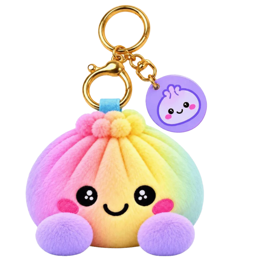 Food Shape Soft Stress Ball Keychain Food Shaped Squishy Squishy Dumpling Realistic Cute Stress Relief Pendant Kids