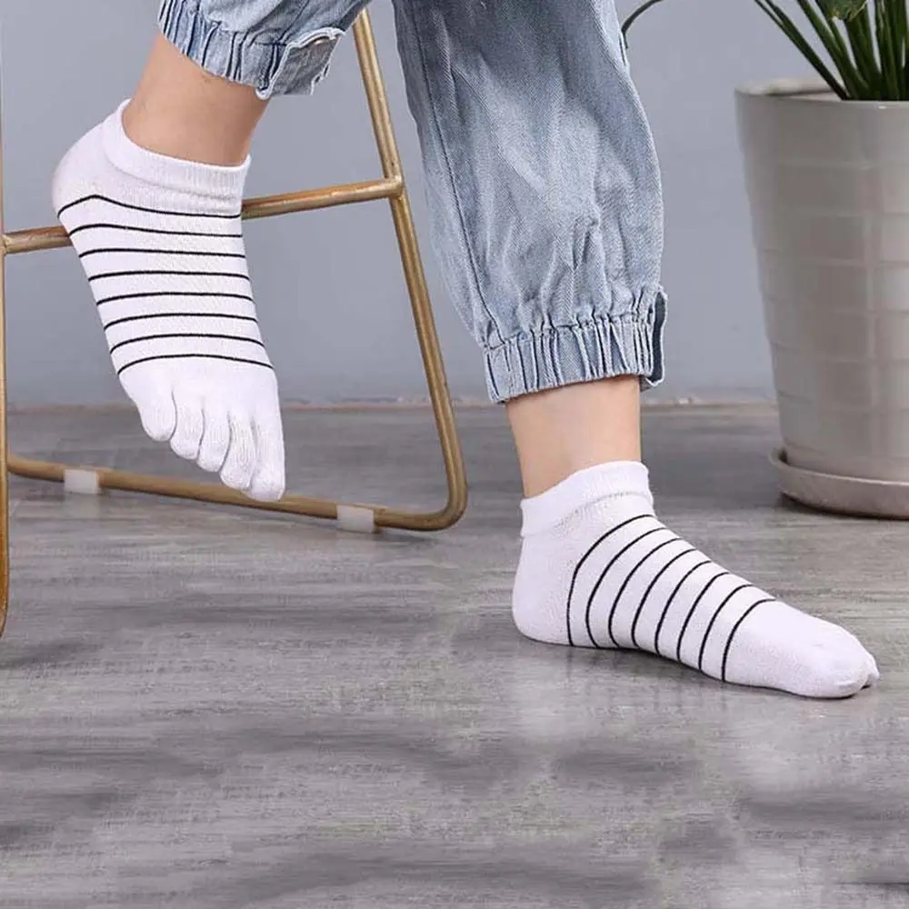 Short Socks Elastic Short Socks For Women Cotton Low Tube Ankle Socks Toe Socks Five Finger Socks Boat Socks Female Hosiery