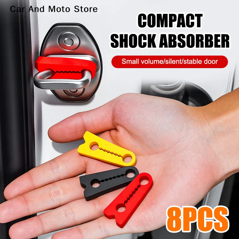 

【CMO】8pcs Sound Damper Car Door Lock Buffer Universal Deadener Seal Shock-Absorbing Protector