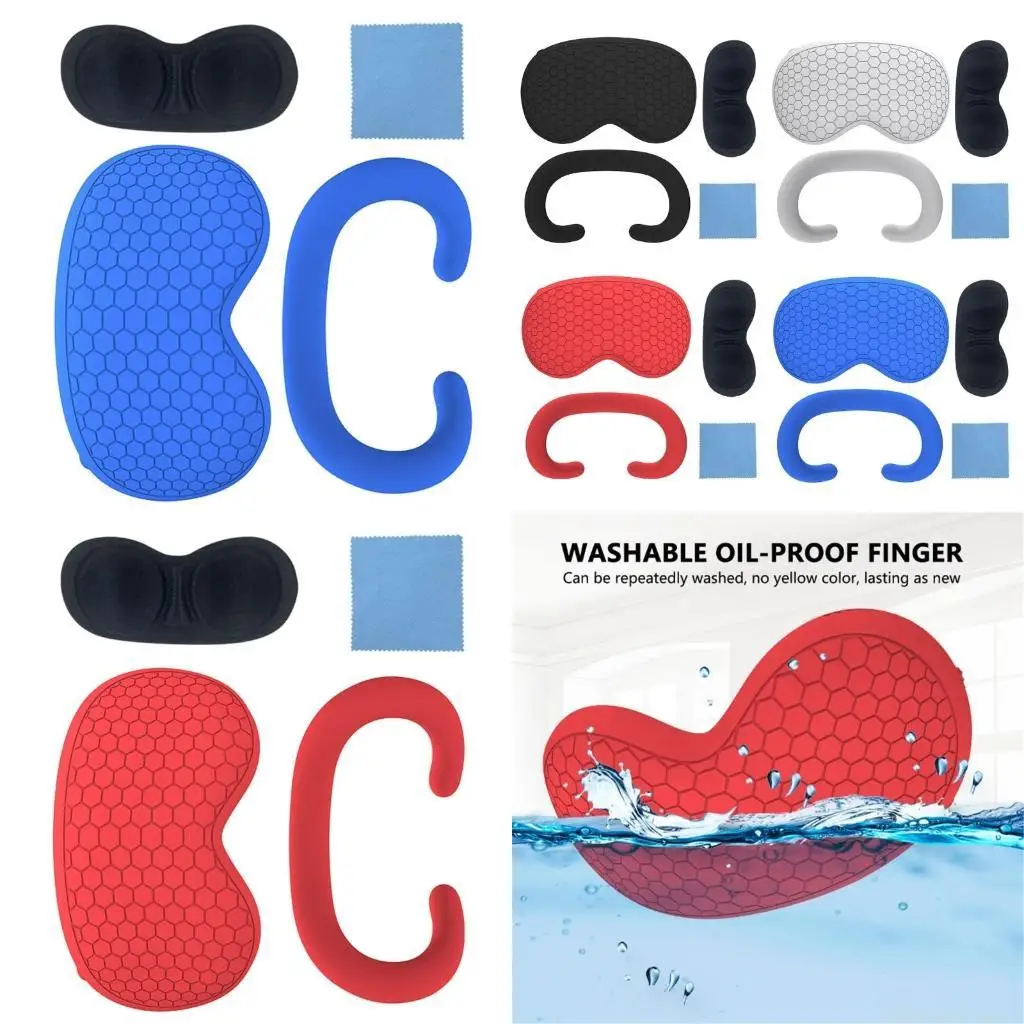 

F62C 4 в 1 силиконовая маска для глаз для головного убора противоударный рукав