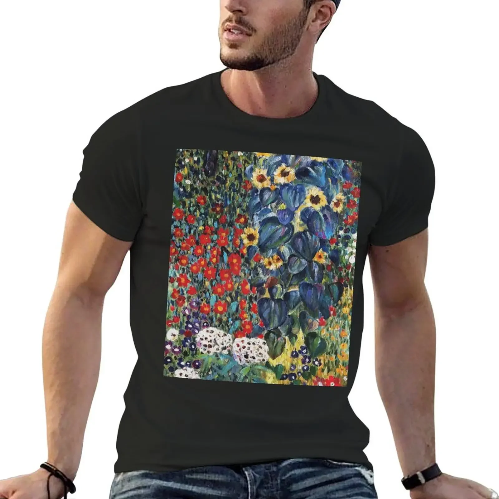 An Impressionist Garden T-Shirt aesthetic clothes man t shirt plus sizes mens workout shirts