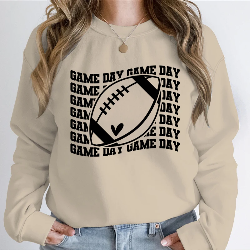 

Hoodies Women Graphic Sweatshirts GAME DAY New in Hoodie Men's Sweat-shirt Hooded Shirt for Men and Women Youthful Woman Clothes