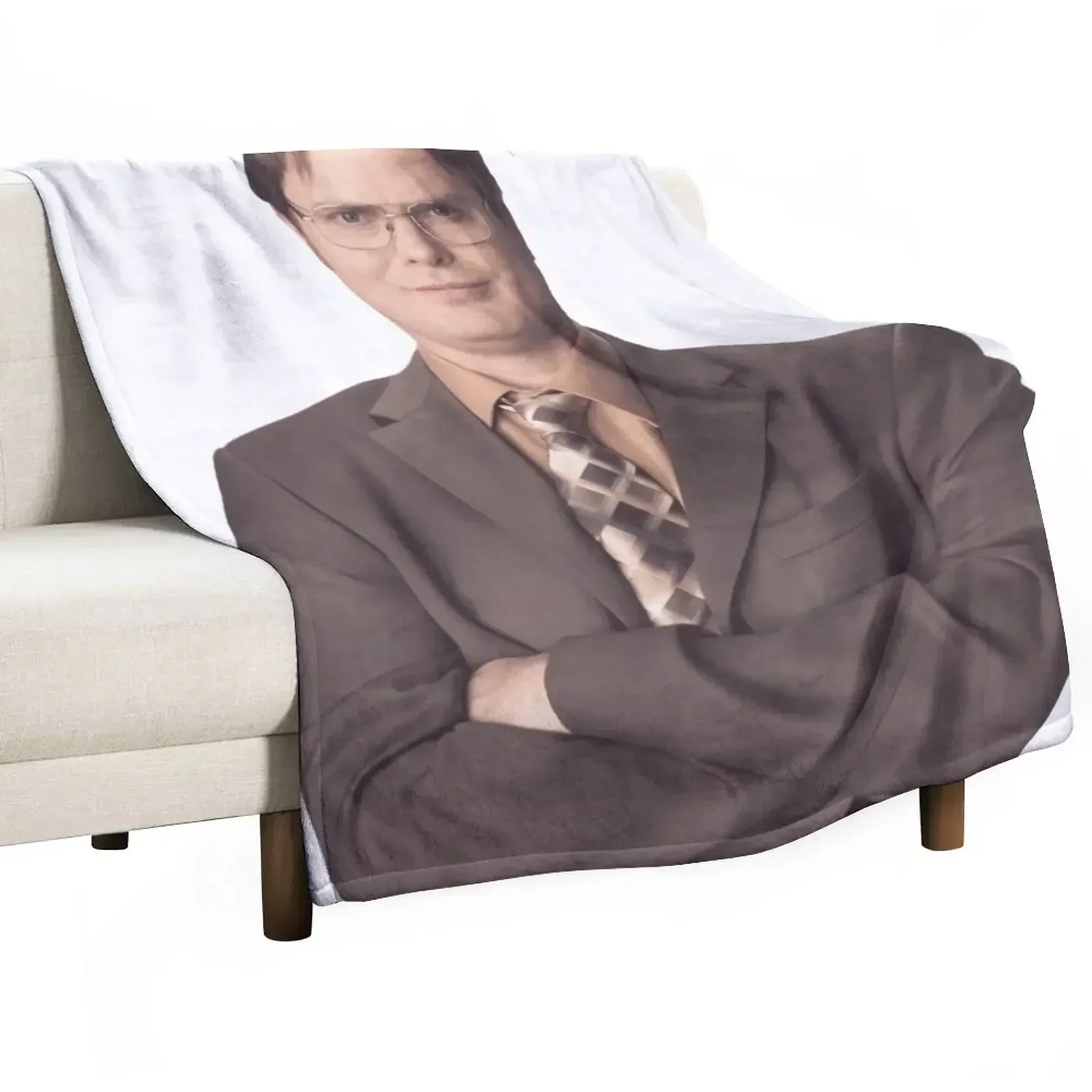 Dwight Schrute The Office 1 Throw Blanket Sofa Quilt Weighted Blankets