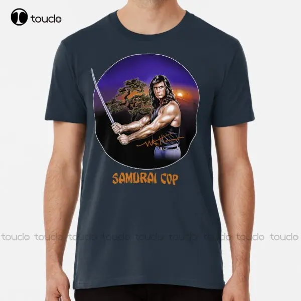 Samurai Cop 80s B-Movie T Shirt  Premium T-Shirt cute shirts for women Custom aldult Teen unisex digital printing xs-5xl cotton