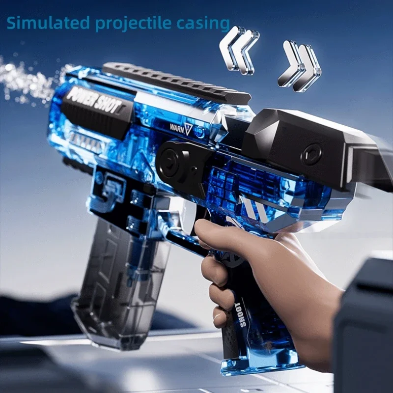 Children Electric Water Gun Automatic High Pressure Pulse Fully Burst Watergun for Kids Summer Outdoor Pool Fight Game Toy Gun