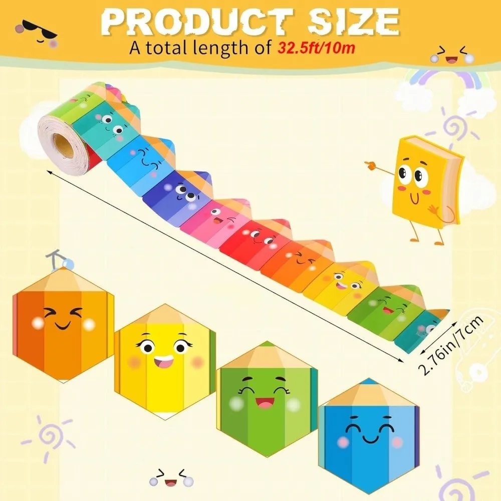 الإبداعية ذاتية اللصق السبورة لوحة الإعلانات الحدود 7 سنتيمتر ورقة الحدود ورقة DIY بها بنفسك الحدود الفصول الدراسية الديكورات الحرف اليدوية #3